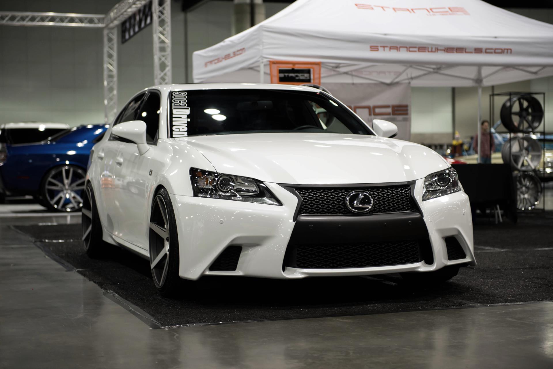 Stance Wheels SC-6 Machined Black on Lexus GSF
